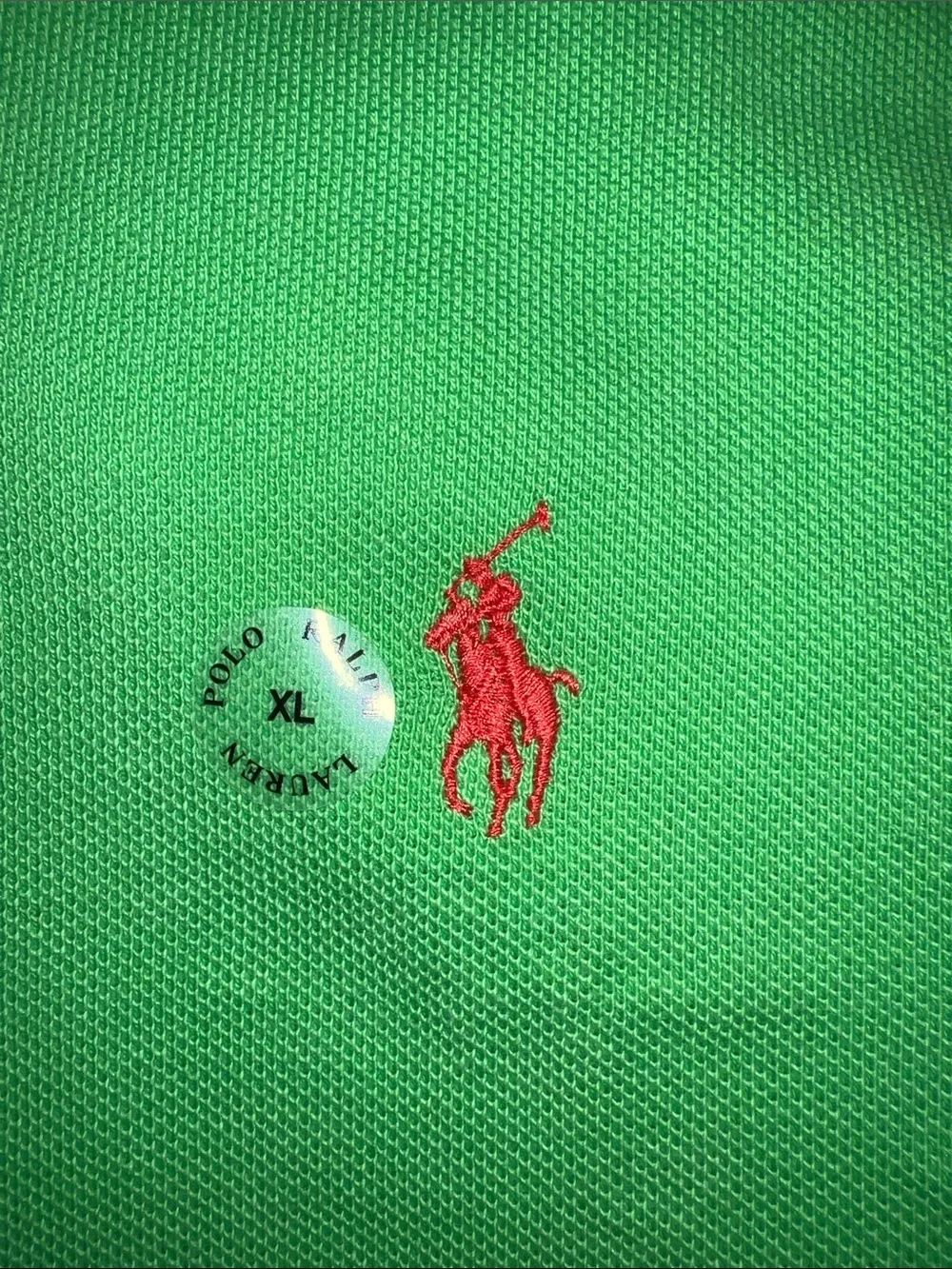NWT Polo Ralph Lauren The Iconic Mesh Polo Shirt – Lime Green (Core Replen) XL